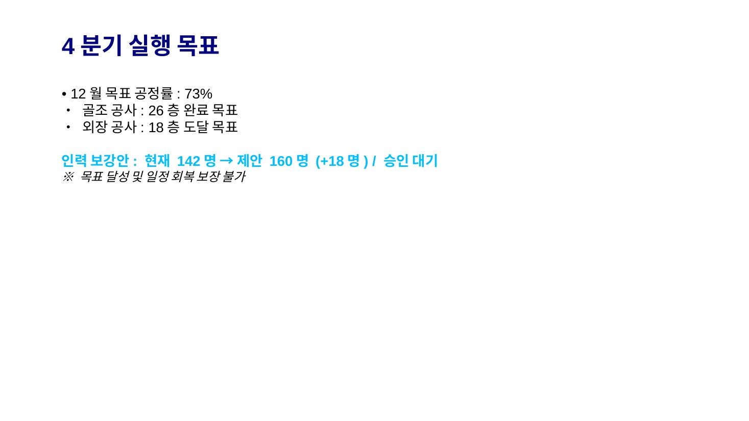 GenOffice · 4분기 실행 목표